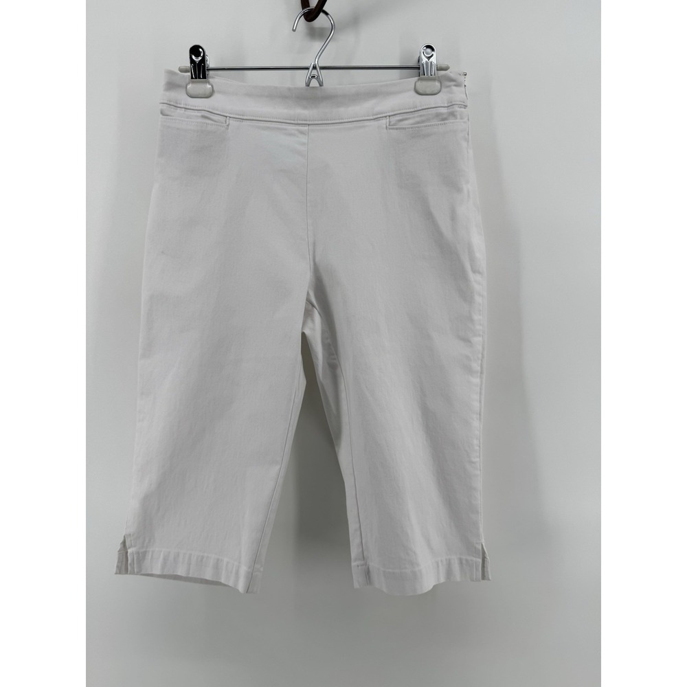 Tommy Bahama Island Zone White Capri Pants Woman Sz 6 Mid Rise